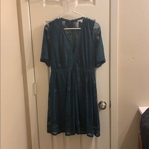 light my fire white lace mini dress